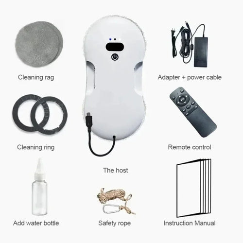 Dual Sided Spray Window Cleaning Robot for Home and Office