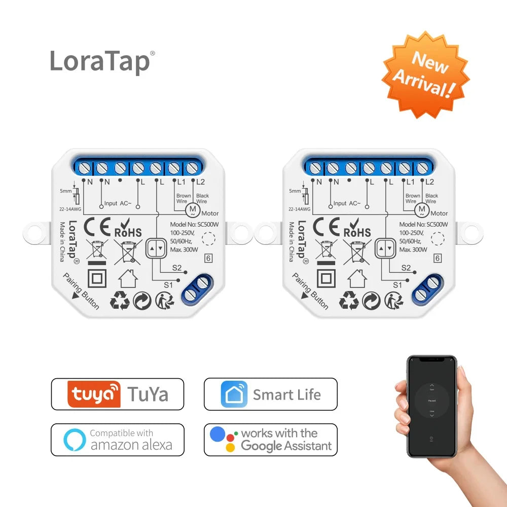 Smart Curtain Module Switch with WiFi Remote Control - Home Smart Direct