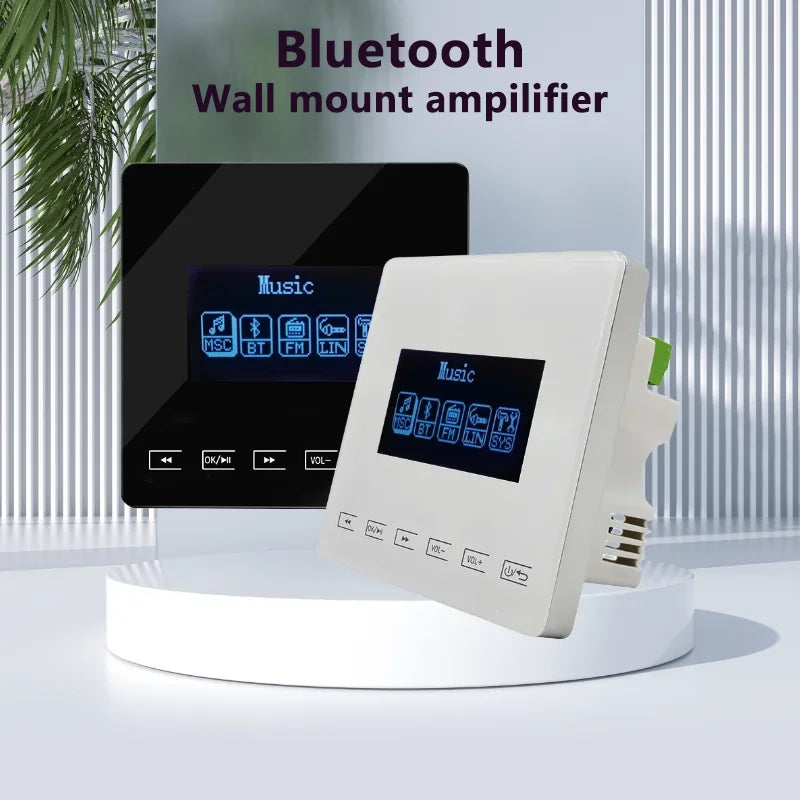 Bluetooth Wall Amplifier Touch Music Player with FM Radio - Home Smart Direct