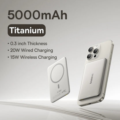 Magnetic Wireless Power Bank Slim Portable Charger - Home Smart Direct