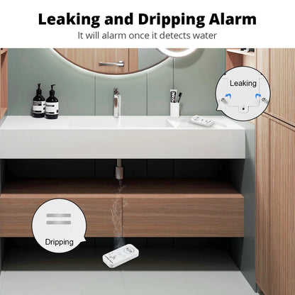 KERUI 90db Water Leakage Detector Wireless Water Sensor Working with KERUI Alarm System Leak Alert Monitoring Leak and Drip - Home Smart Direct