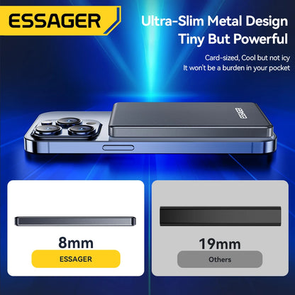 Slim Magnetic Wireless Power Bank Fast Charging Portable Charger - Home Smart Direct