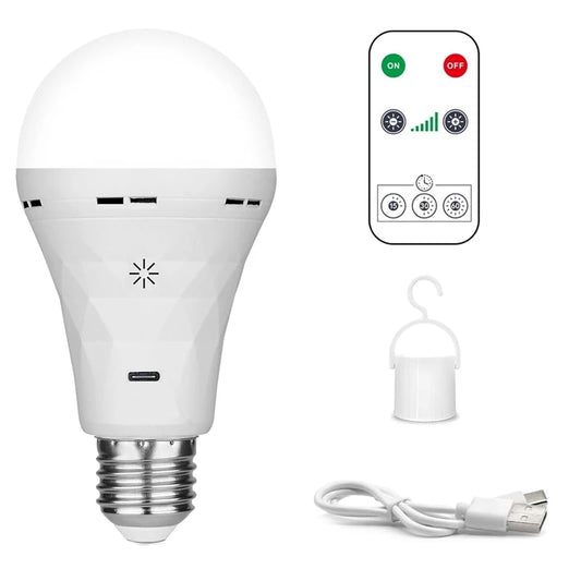 Smart USB Rechargeable LED Bulb with Touch Control and Timer - Home Smart Direct