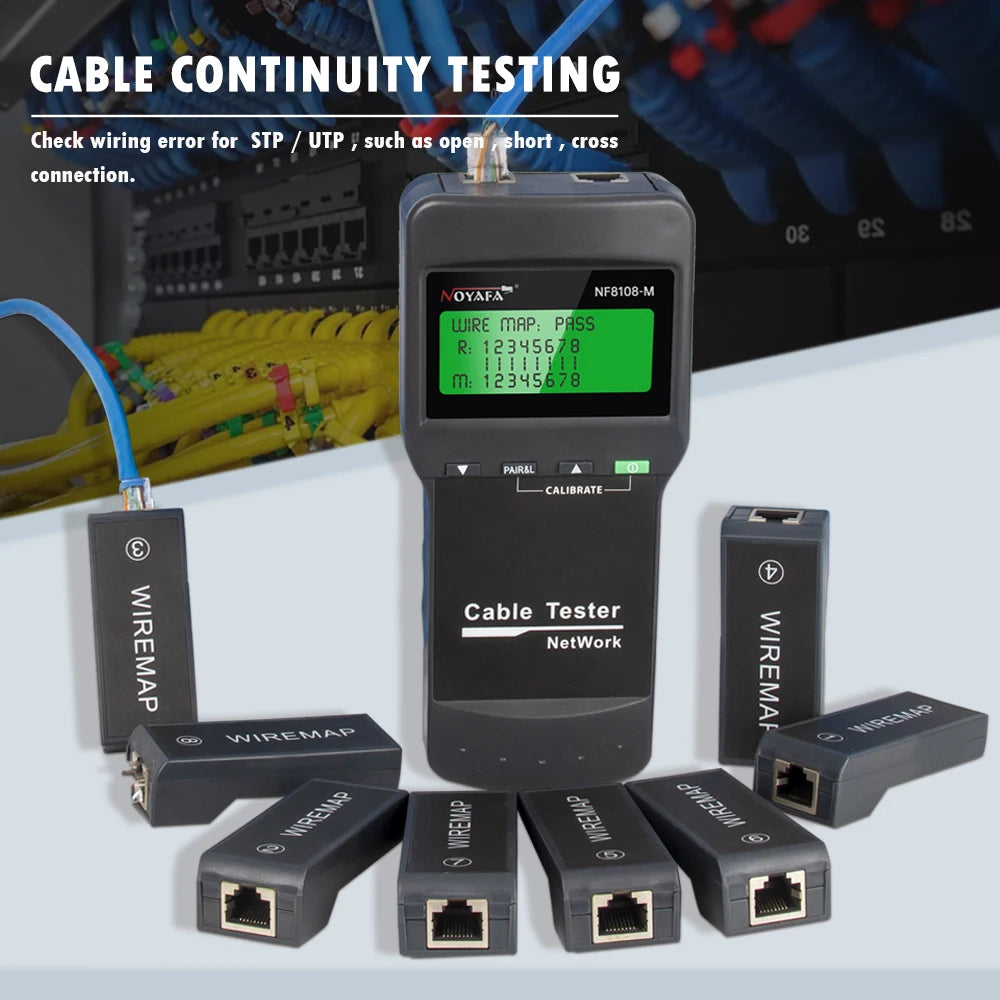 NOYAFA NF-8108M Professional Network Cable Tester RJ45 Multifunction PoE