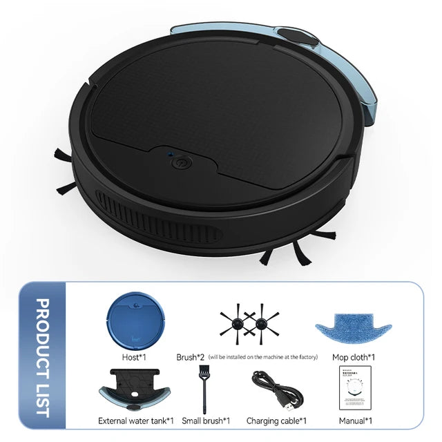 3 in 1 Smart Sweeping and Vacuuming Robot Cleaner - Home Smart Direct