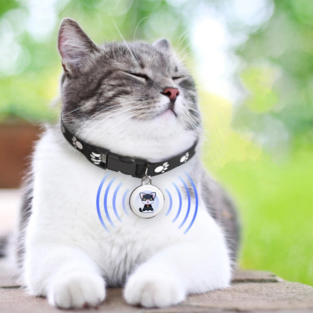 GPS Tracker Collar for Cats and Dogs Waterproof Smart Locator