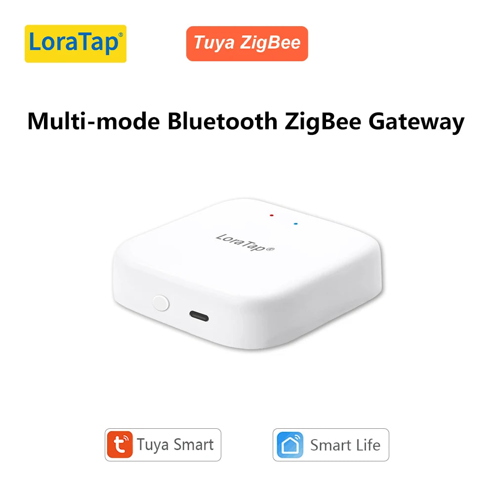 LoraTap Tuya Multi-mode WiFi ZigBee 3.0 Bluetooth Mesh Gateway Hub Bridge Wireless and Wired Smart Life App Remote Control - Home Smart Direct