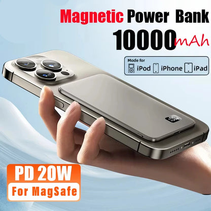 Ultra Thin Magnetic Wireless Power Bank Portable Charger - Home Smart Direct