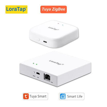 LoraTap Tuya Multi-mode WiFi ZigBee 3.0 Bluetooth Mesh Gateway Hub Bridge Wireless and Wired Smart Life App Remote Control - Home Smart Direct