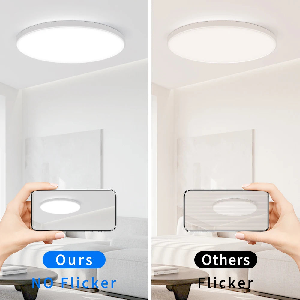 Modern LED Ceiling Light Waterproof Ultra Thin Round Lamp - Home Smart Direct