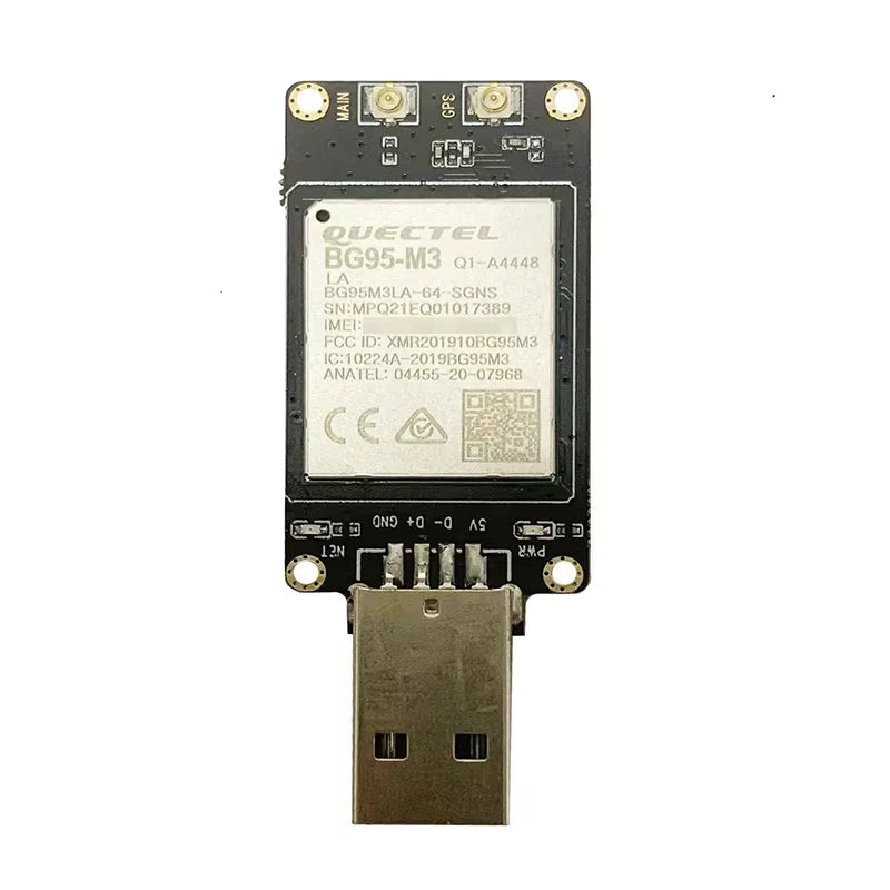 USB Cellular Modem with SIM Slot and GNSS Antenna