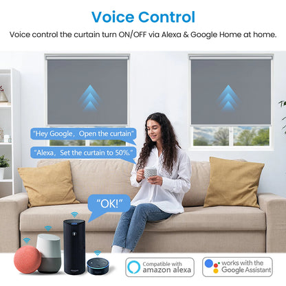 Touch Panel Curtain Switch with Percentage Control - Home Smart Direct