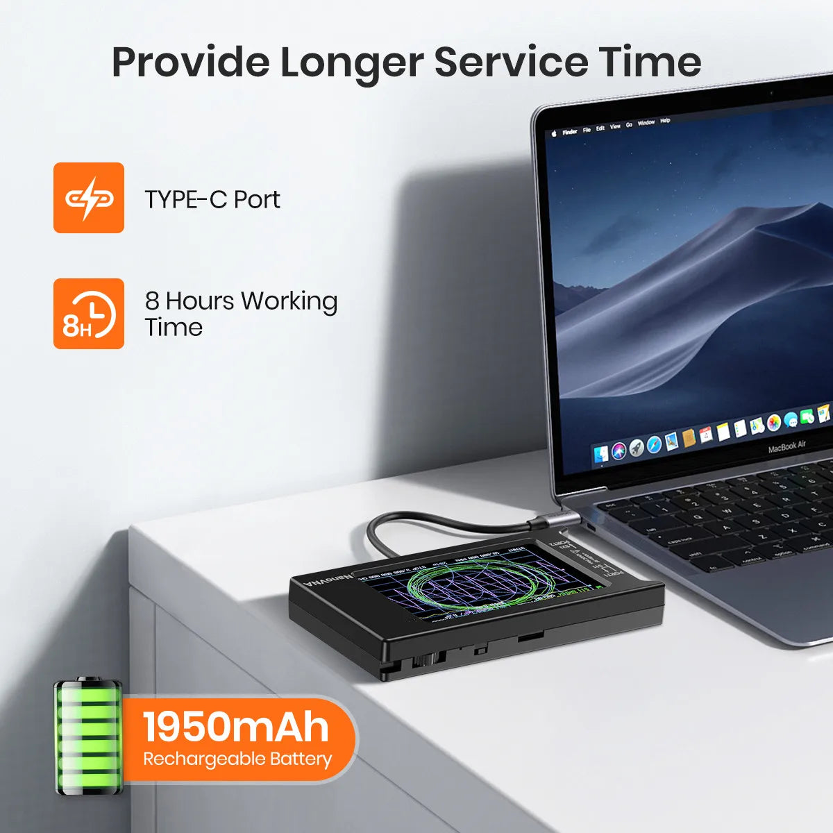 NanoVNA-H4 4 Inch Vector Network Analyzer 10kHz to 1.5GHz with SD Card
