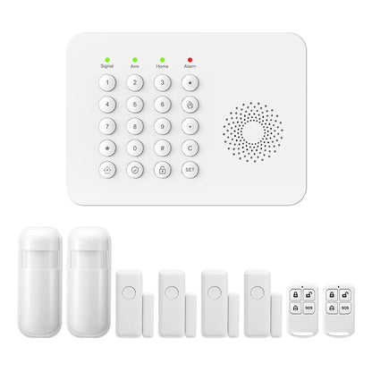 PGST WiFi GSM Security Protection Alexa Tuya Smart Life Home Automation Motion Door Magnetic Sensor Alarm Security System Kit - Home Smart Direct
