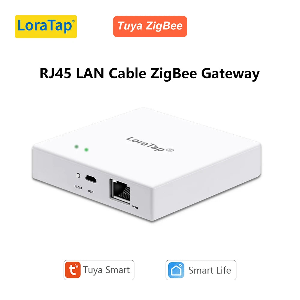 LoraTap Tuya Multi-mode WiFi ZigBee 3.0 Bluetooth Mesh Gateway Hub Bridge Wireless and Wired Smart Life App Remote Control - Home Smart Direct