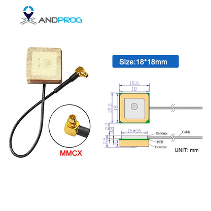Compact Active GPS Antenna with Internal Plug Connector