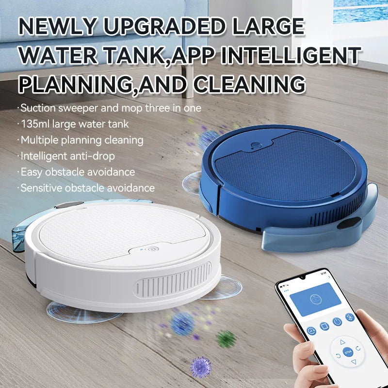 3 in 1 Smart Sweeping and Vacuuming Robot Cleaner - Home Smart Direct