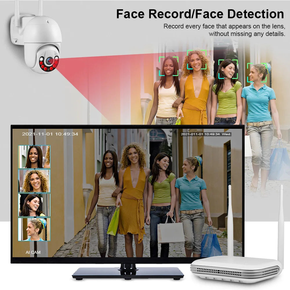 KERUI 2K 4MP Outdoor Full HD Security WIFI IP Camera Icsee 2.5inch HDD Match For Wireless MINI 8CH NVR System Host - Home Smart Direct