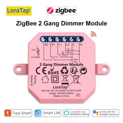 Smart Dimming Light Switch Relay with WiFi and ZigBee - Home Smart Direct