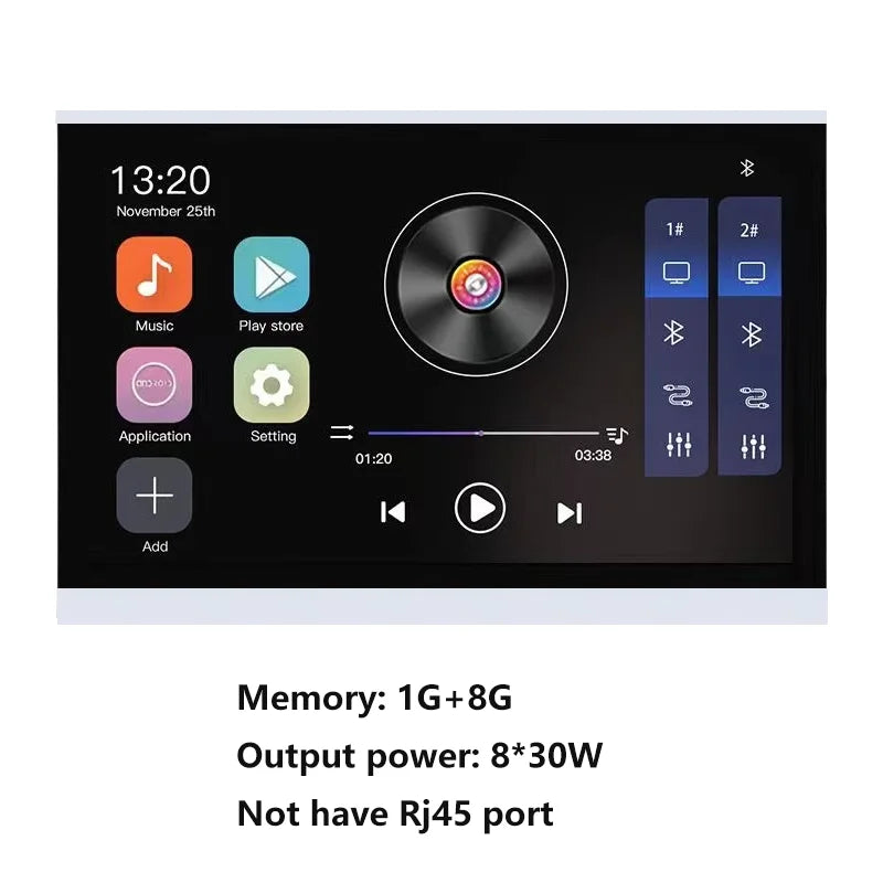 Smart Home Touch Screen Music Player Wall Amplifier - Home Smart Direct