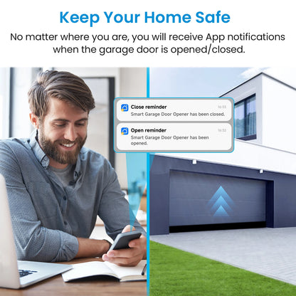 Tuya ZigBee 3.0 Garage Door Wireless Sensor Opener Controller Switch Control by Smart Life Works with Google Home Echo Alexa - Home Smart Direct