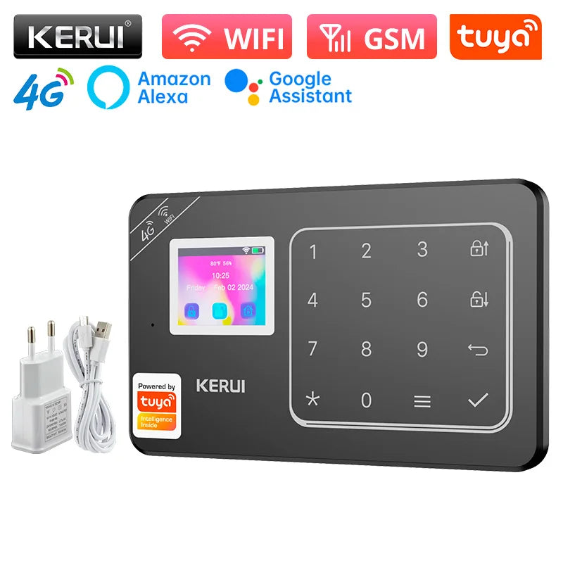 KERUI DIY Your Home Alarm Set 4G / WiFi Alarm System for Home Security Protection Motion Detector Door Sensor Tuya Smart APP - Home Smart Direct