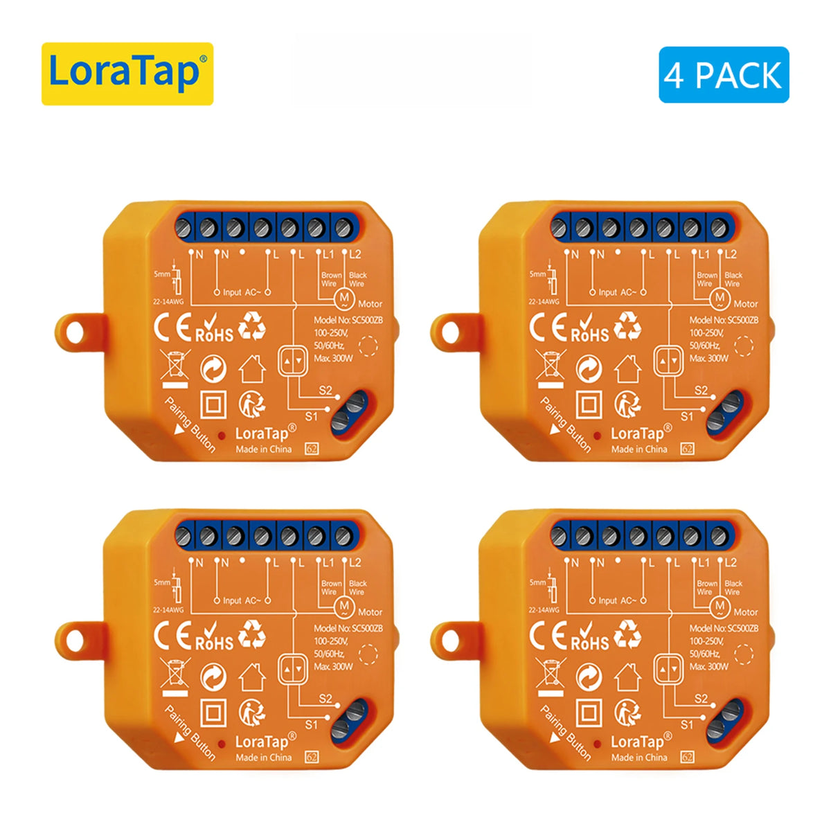 LoraTap ZigBee Shutter Switch Module For Electric Motorized Curtain Blind Tuya Smart Life Roller Alexa Google Home ZigBee2MQTT - Home Smart Direct