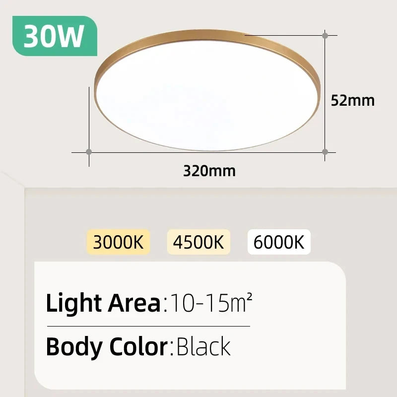 Dimmable LED Flush Mount Ceiling Light with Remote - Home Smart Direct