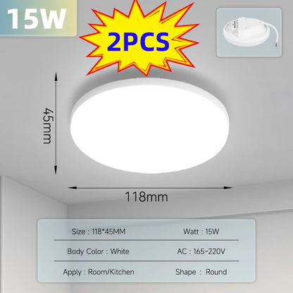 Modern LED Ceiling Light Fixture for Living Room and Bedroom - Home Smart Direct