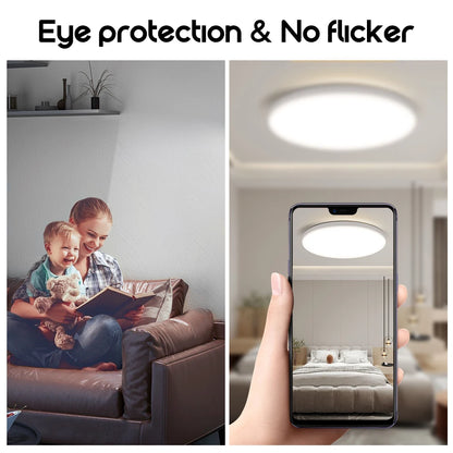 Modern LED Ceiling Light Waterproof Ultra Thin Round Lamp - Home Smart Direct