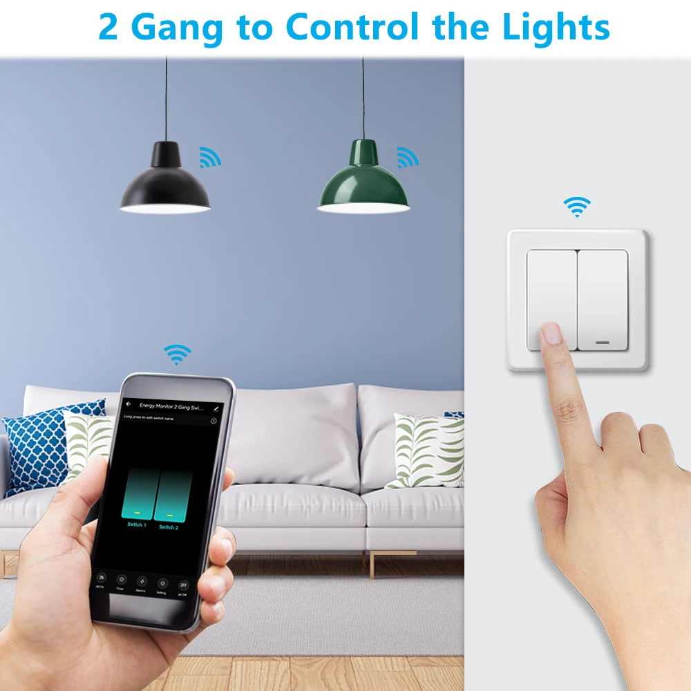 LoraTap Tuya Smart Life ZigBee WiFi Light Switch Module Dimmer Energy Monitor App Remote Control Alexa Google Home Voice Control - Home Smart Direct