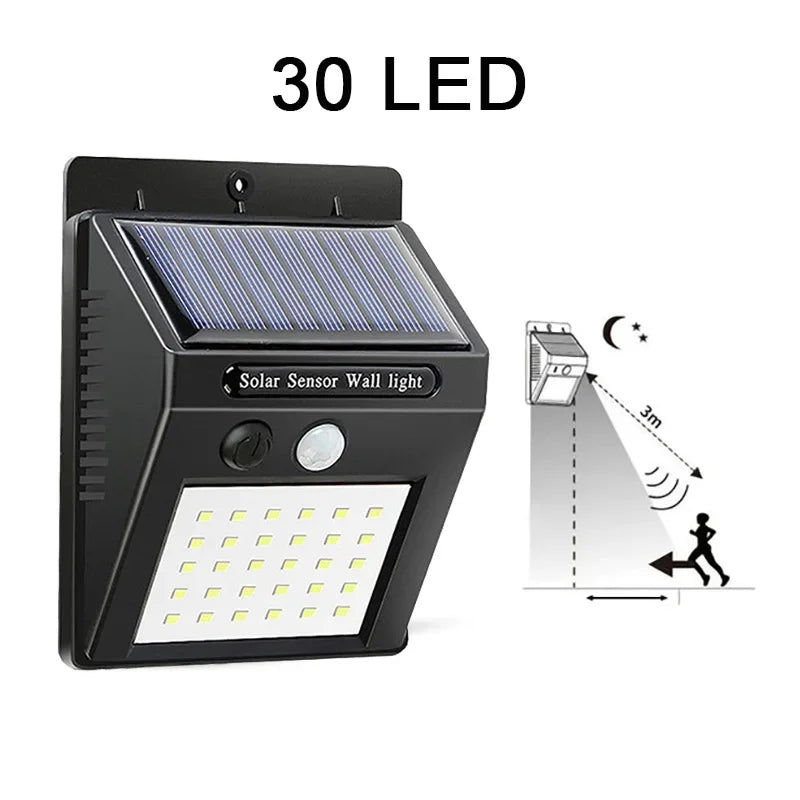 Solar Motion Sensor Light for Outdoor Security and Pathway Lighting