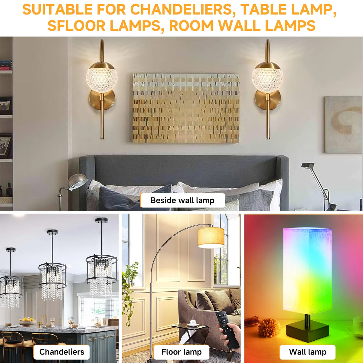 Rechargeable LED Bulb with Remote RGB for Indoor Decorative Lighting - Home Smart Direct