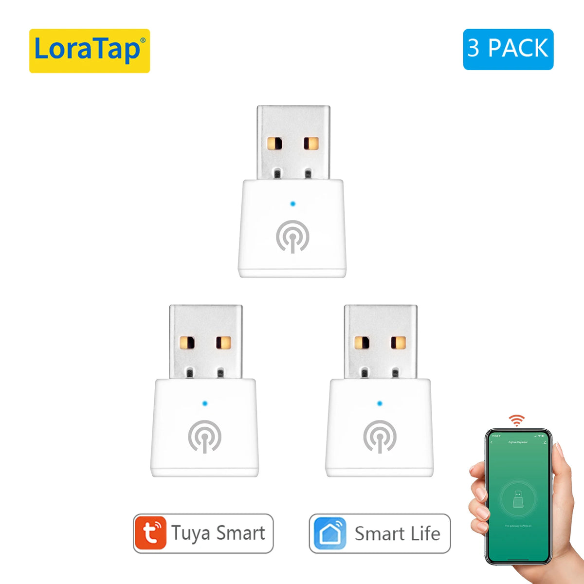 LoraTap Tuya ZigBee 3.0 Signal Repeater USB Extender for Smart Life App Devices Mesh Deconz Automation Home intelligent Scene - Home Smart Direct