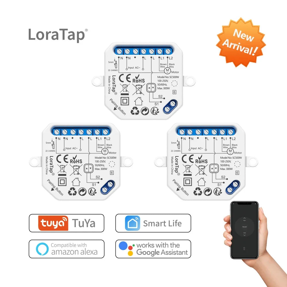 Smart Curtain Module Switch with WiFi Remote Control - Home Smart Direct