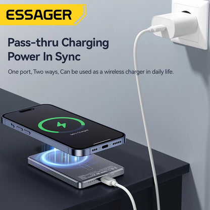 Slim Magnetic Wireless Power Bank Fast Charging Portable Charger - Home Smart Direct