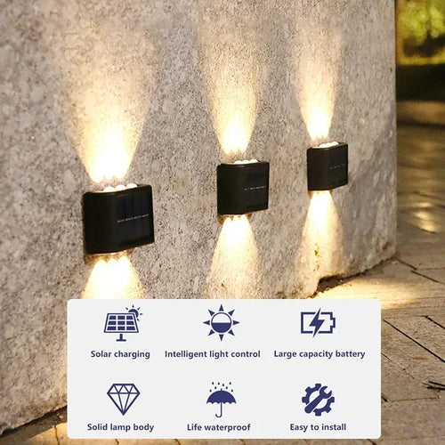 Outdoor Solar Wall Light for Garden and Home Security