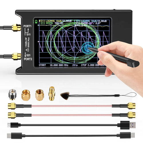 NanoVNA-H4 4 Inch Vector Network Analyzer 10kHz to 1.5GHz with SD Card