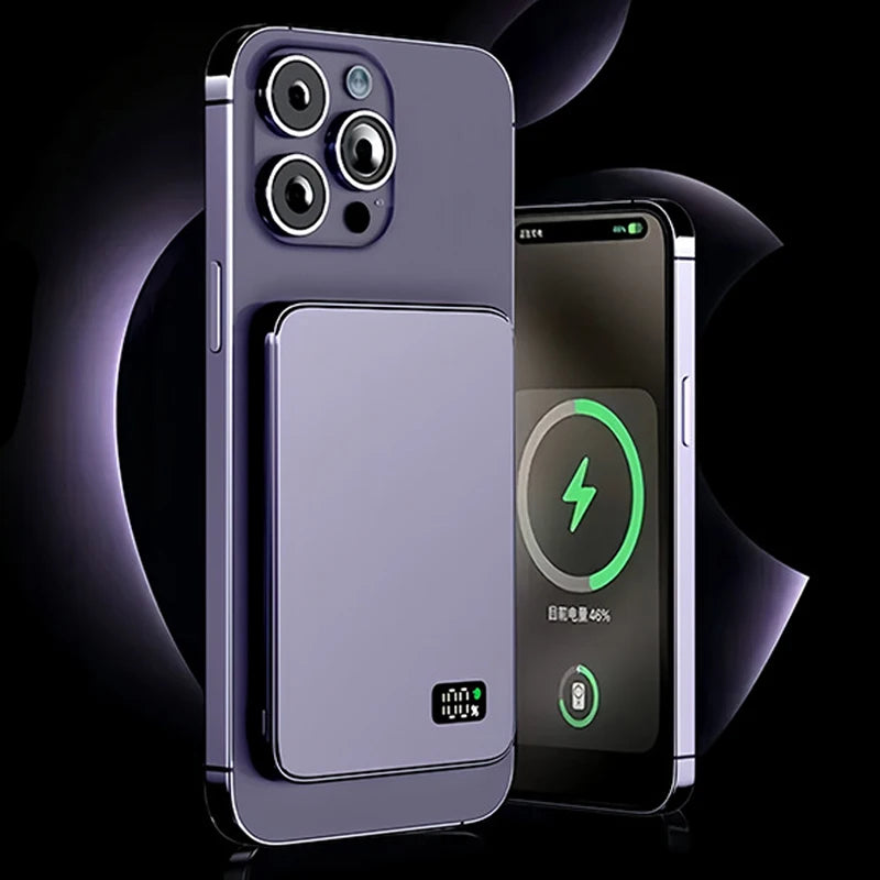 Ultra Thin Magnetic Wireless Power Bank Portable Charger - Home Smart Direct
