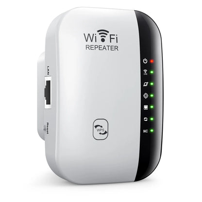 300Mbps WiFi Repeater Wireless Range Extender with 7 LED Indicators for PC