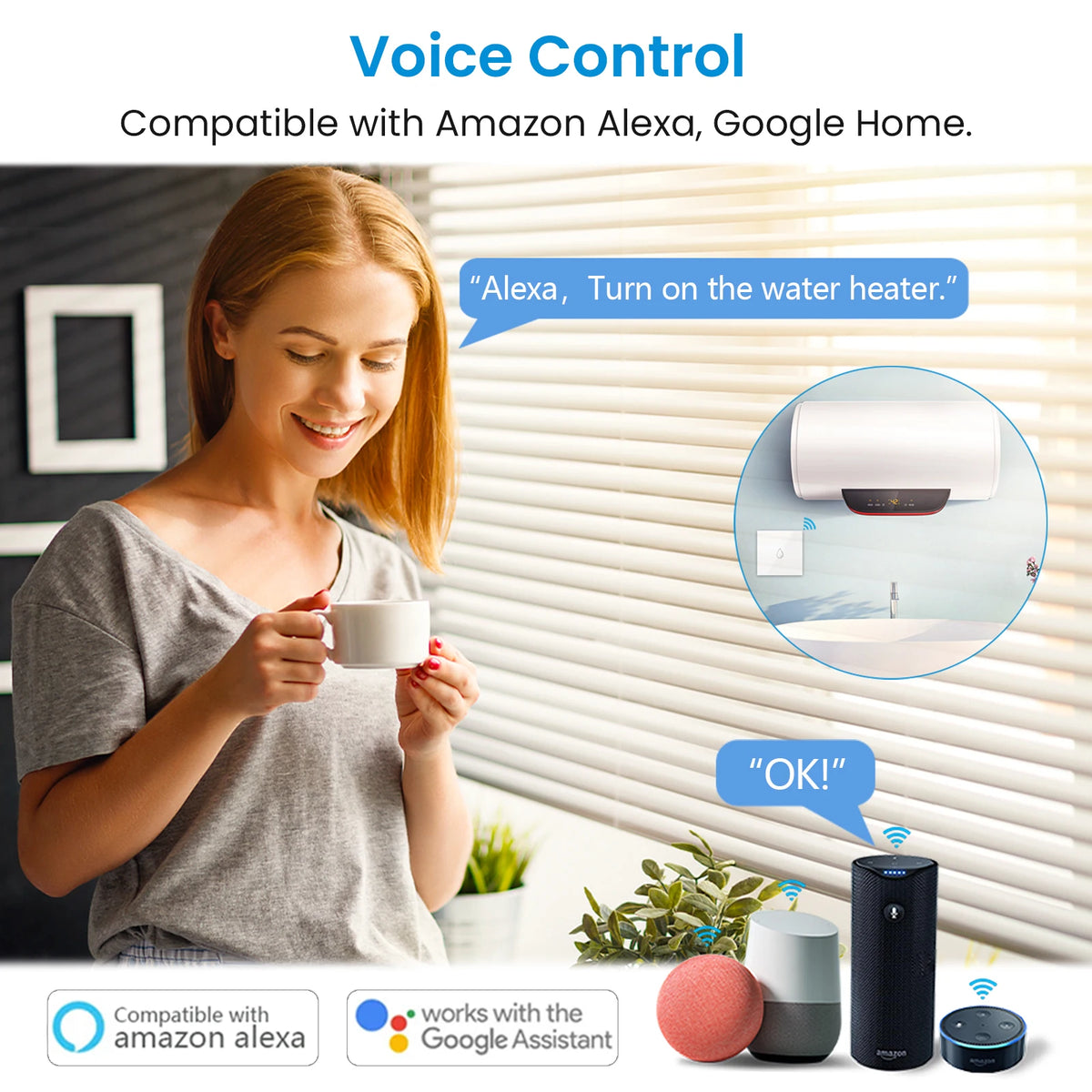 Smart WiFi Boiler Heater Switch with Timer Control - Home Smart Direct