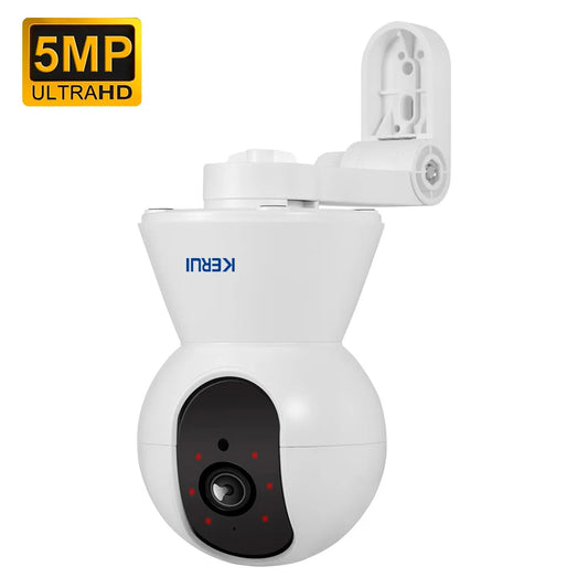 KERUI Indoor 4K HD Tuya Smart WiFi IP Camera Wireless 5MP 8MP Home Security CCTV Surveillance Camera with Side-mounted Brackets - Home Smart Direct