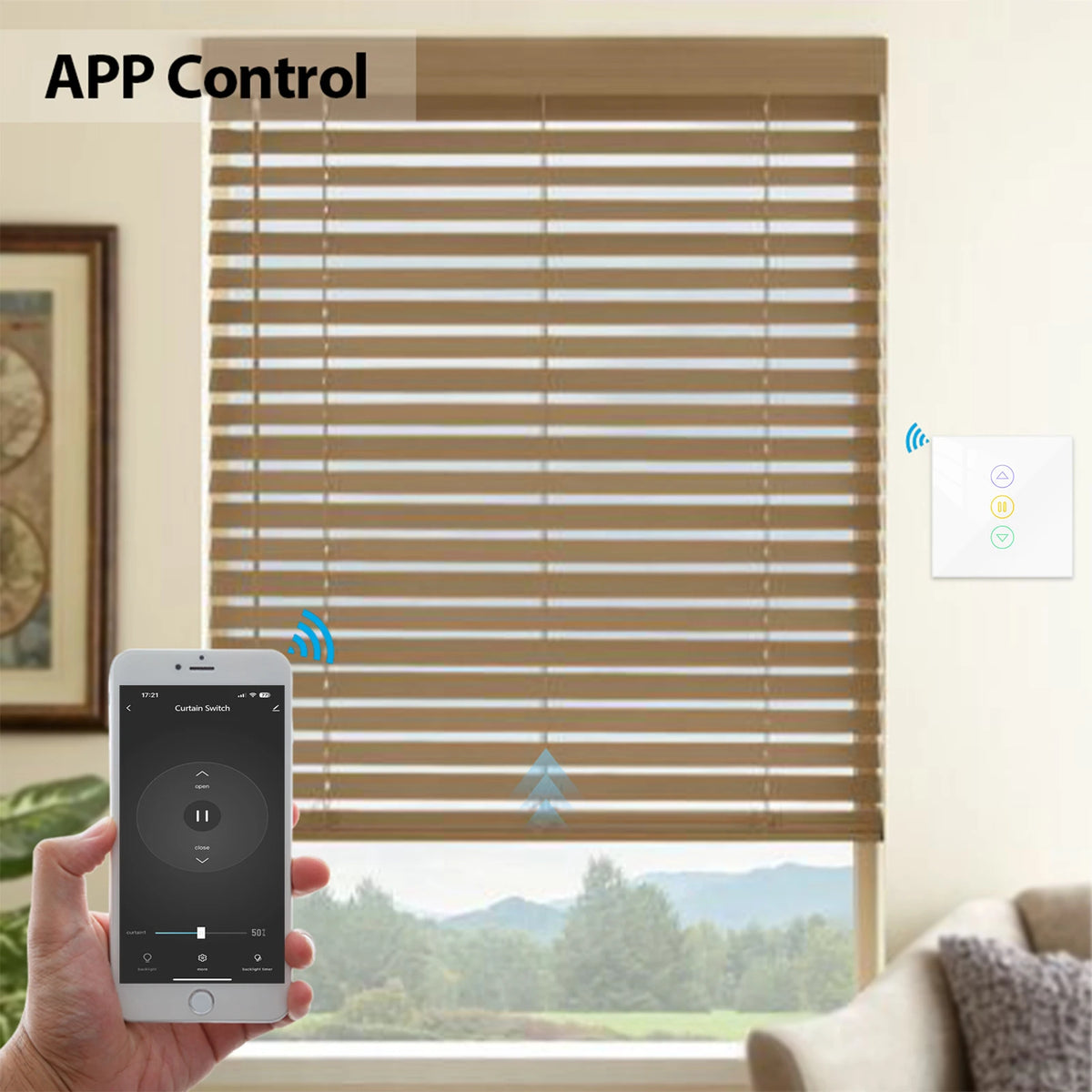 LoraTap 4th Generation WiFi Roller Shutter Curtain Switch for Electric Blind Google Home Alexa Smart Life App Remote Control - Home Smart Direct