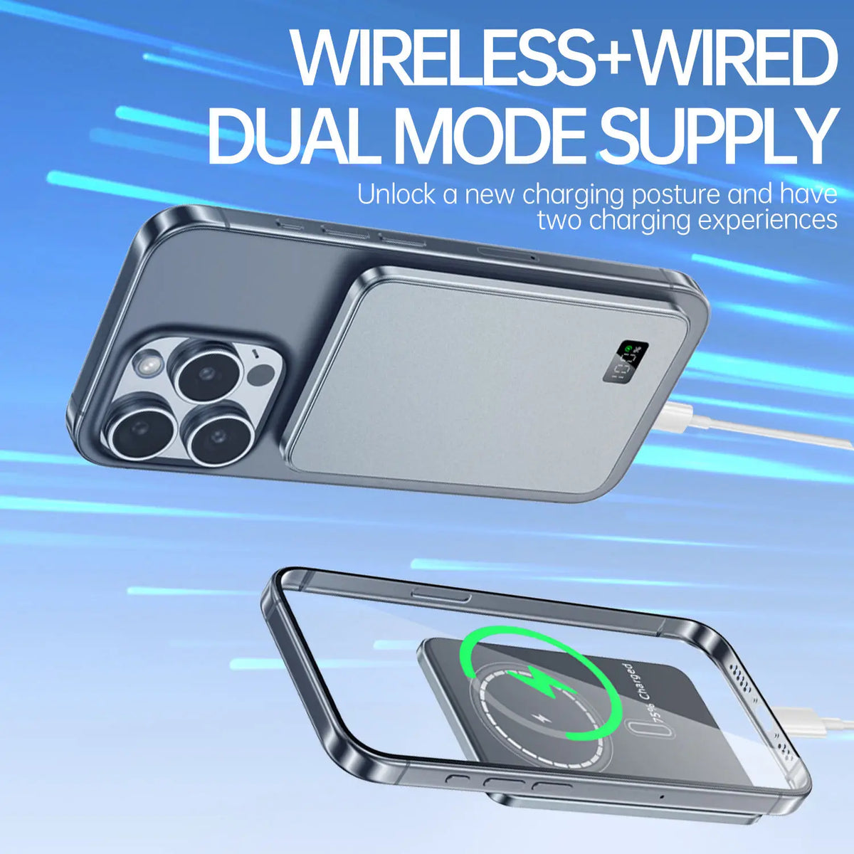Ultra Thin Magnetic Wireless Power Bank Portable Charger - Home Smart Direct