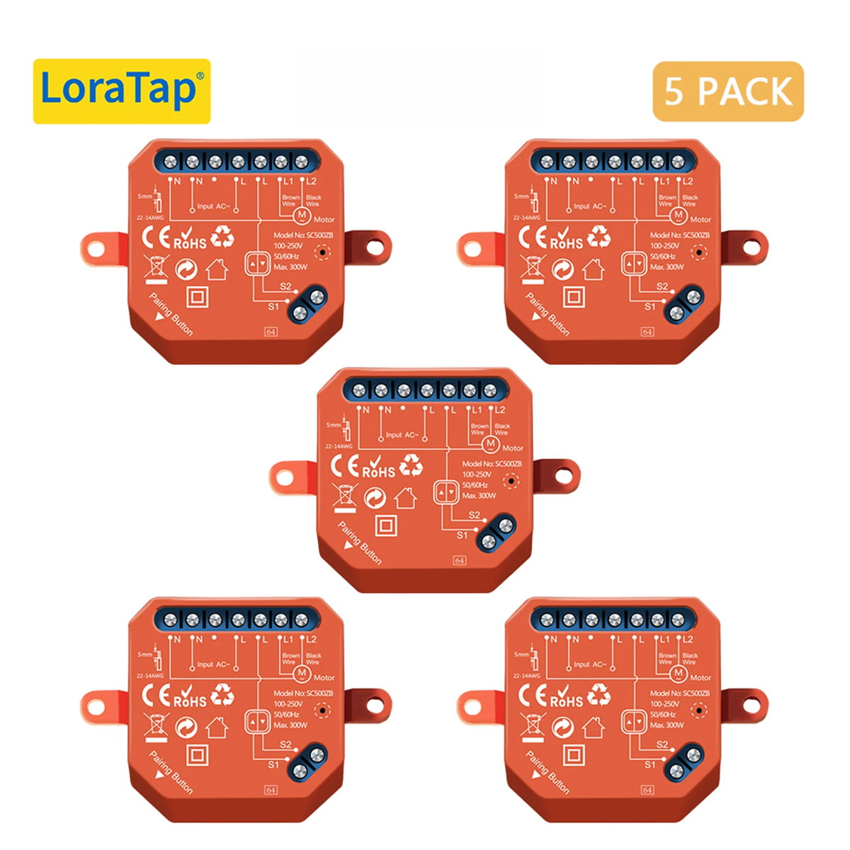 LoraTap ZigBee Shutter Switch Module For Electric Motorized Curtain Blind Tuya Smart Life Roller Alexa Google Home ZigBee2MQTT - Home Smart Direct
