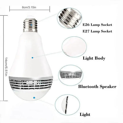 Bluetooth Speaker LED Bulb with App Control for Home and Party - Home Smart Direct