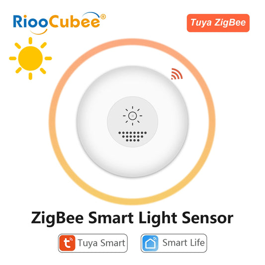 RiooCubee ZigBee Tuya Smart Life Light Illuminance Sensor App Intelligent Scene Linkage Control Auto - Home Smart Direct