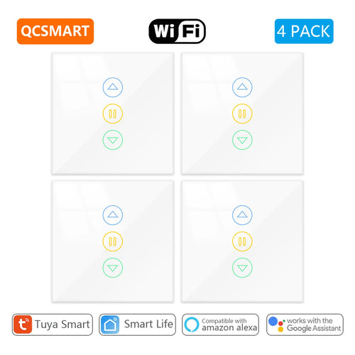 Smart Curtain Switch with Backlight and Percentage Control