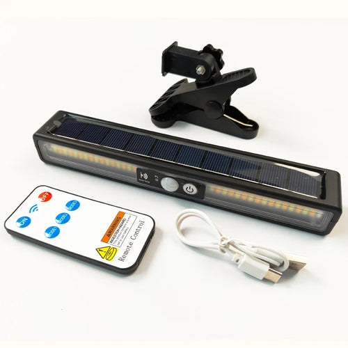 Clip On Solar Motion Light with Waterproof Fence Mount