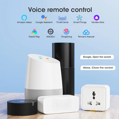 Universal Smart Plug Travel Adapter with Power Monitoring